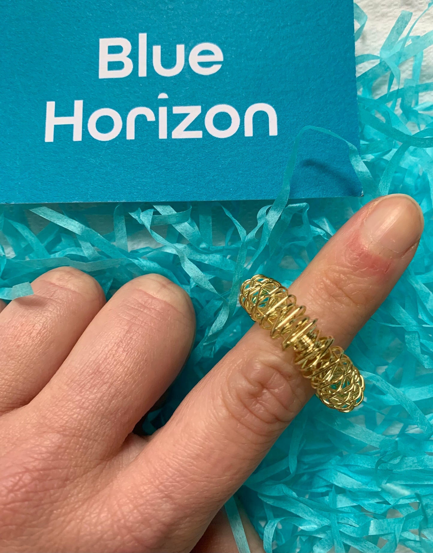 Acupressure Gold or Silver Finger Massage Rings | Reflexology Tool | Stress & Tension | Relax | Pain Relief | Gift | Fidget
