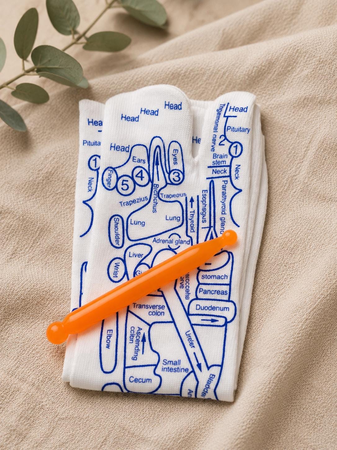 Reflexology Socks | Acupressure | Massage Kit | Letterbox Gift Set | Male/Female + Massager + Guide + Gift Wrap